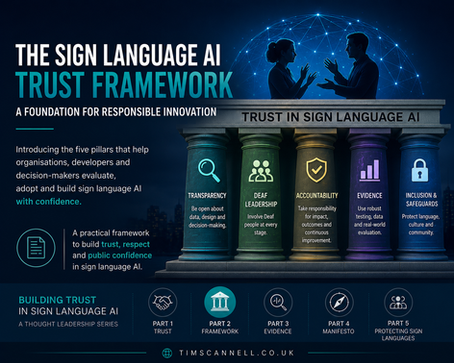 Building Trust in Sign Language AI: The Sign Language AI Trust Framework