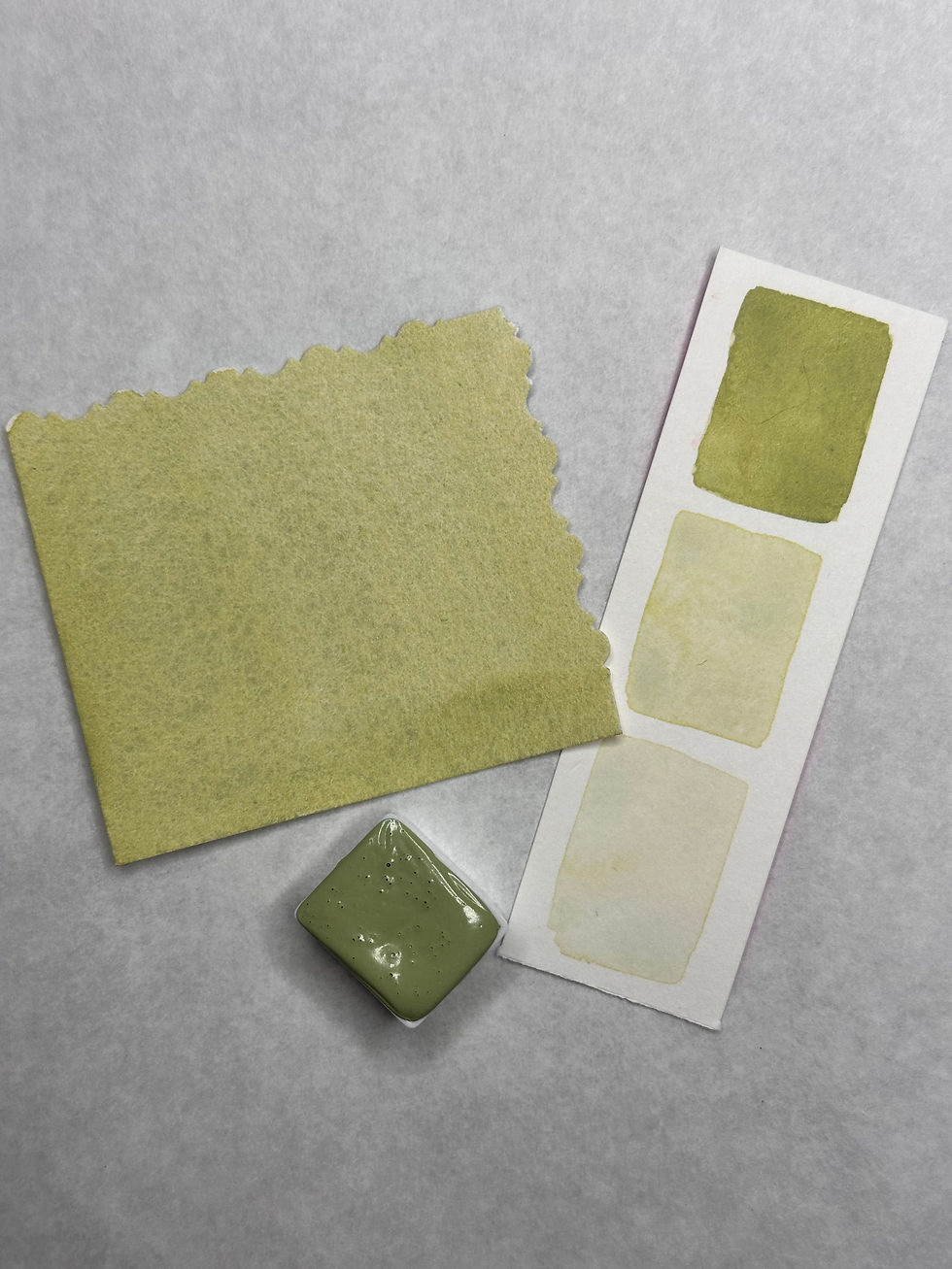 Miniatura: Acuarela profesional verde pastel