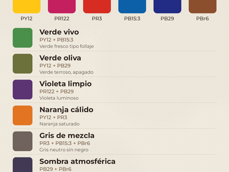 Set Rumbo: la paleta de acuarela de viaje de 6 colores que resume toda la teoría del color