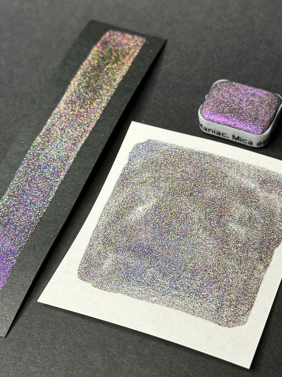 Miniatura: Acuarela vegana holografica de color magenta