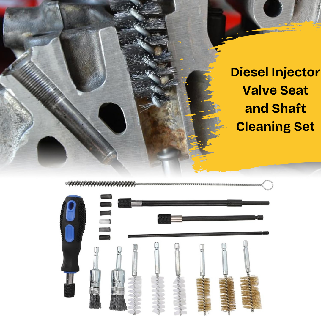 Diesel Injector Valve Seat and Shaft  Cleaning Set