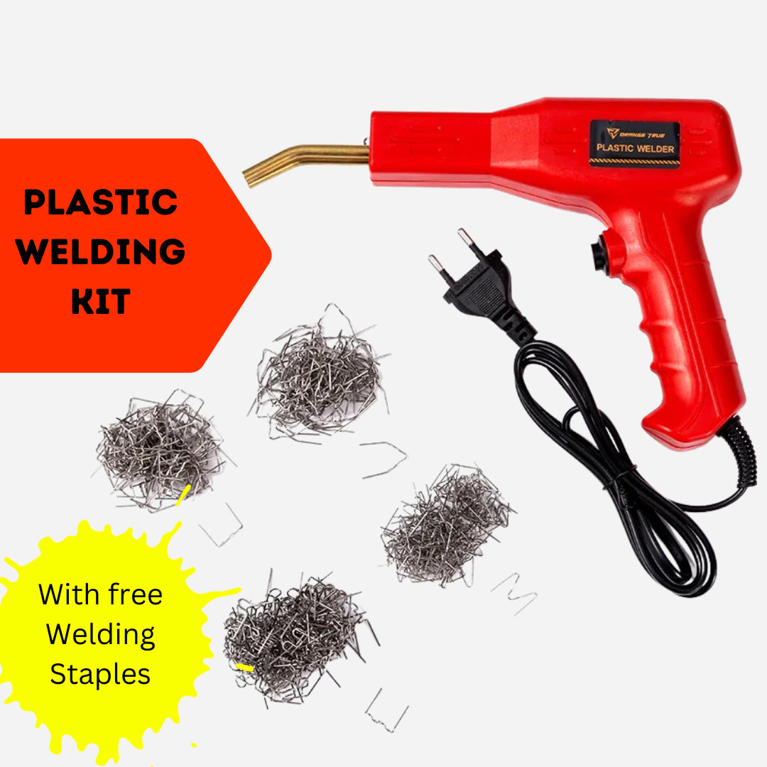 Hot Stapler Plastic Repair Welding Gun Kit