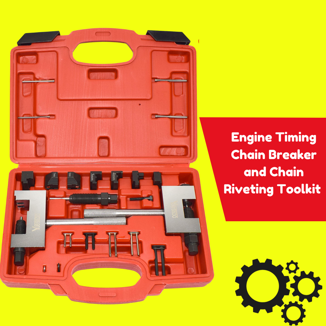 Engine Timing Chain Breaker and Chain Riveting Toolkit