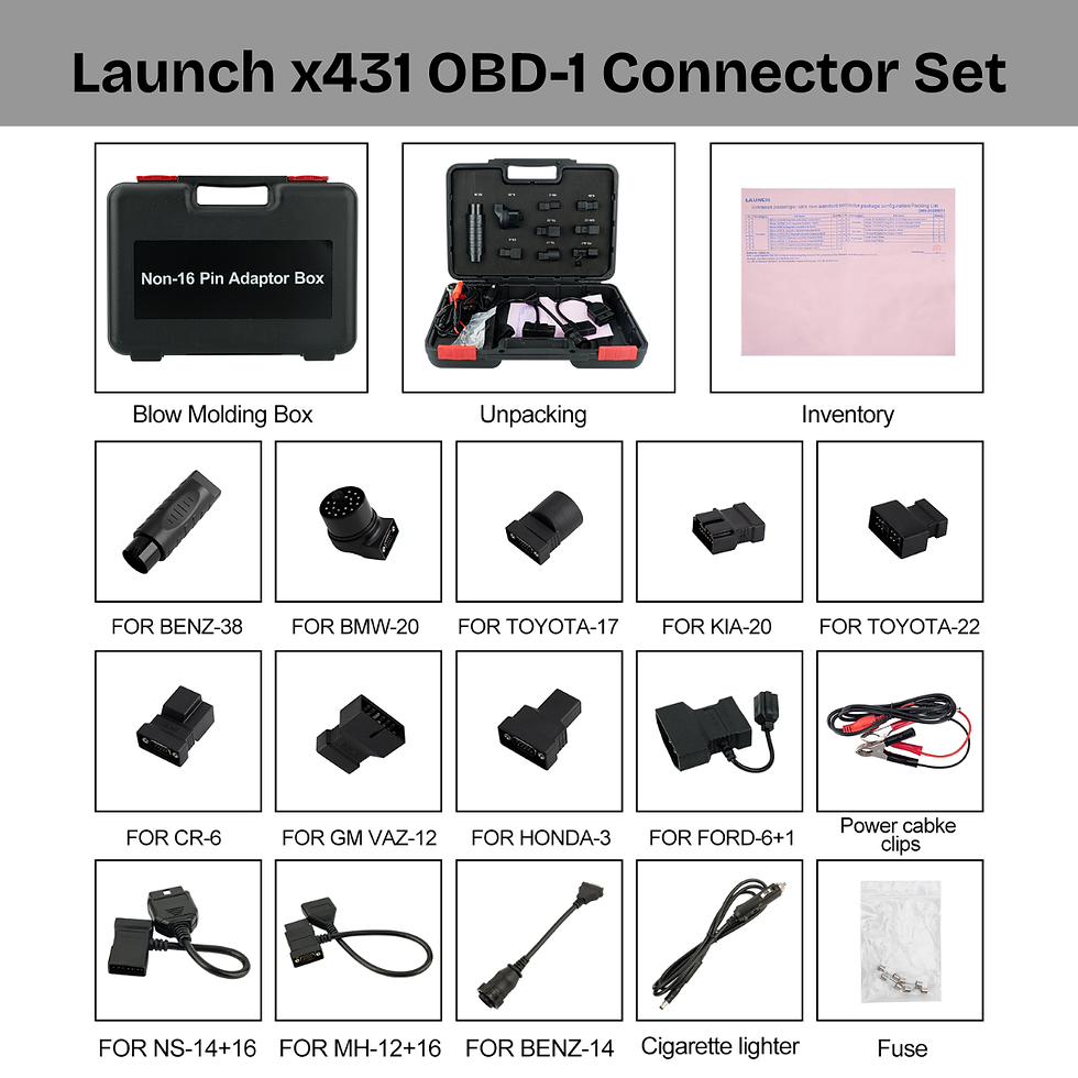 Thumbnail: Launch X431 OBD 1 Connector Adapter Kit