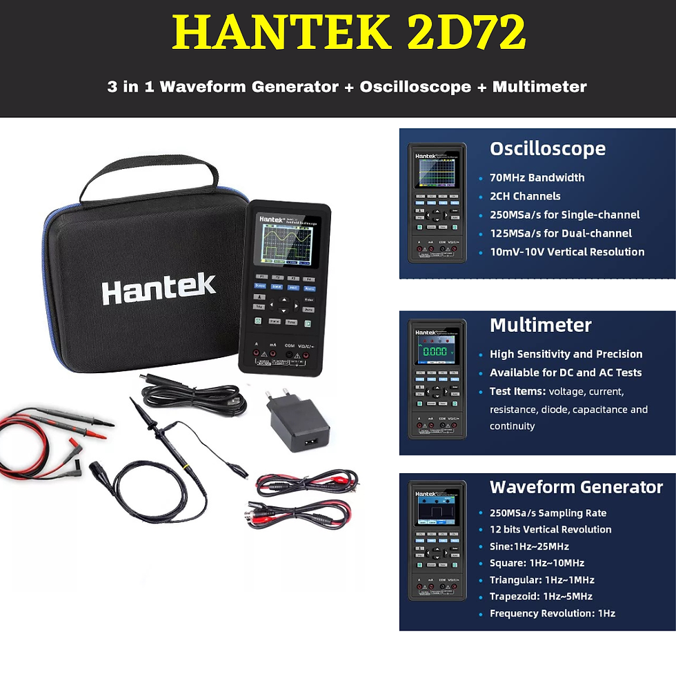 Thumbnail: HANTEK 3 in 1 Oscilloscope+Waveform Generator+Multimeter