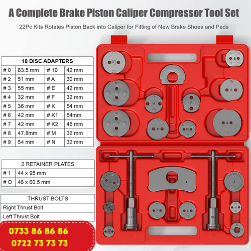 23pcs Disc Brake Wind Back Tool Kit To Rewind Car Automotive Caliper P - Www