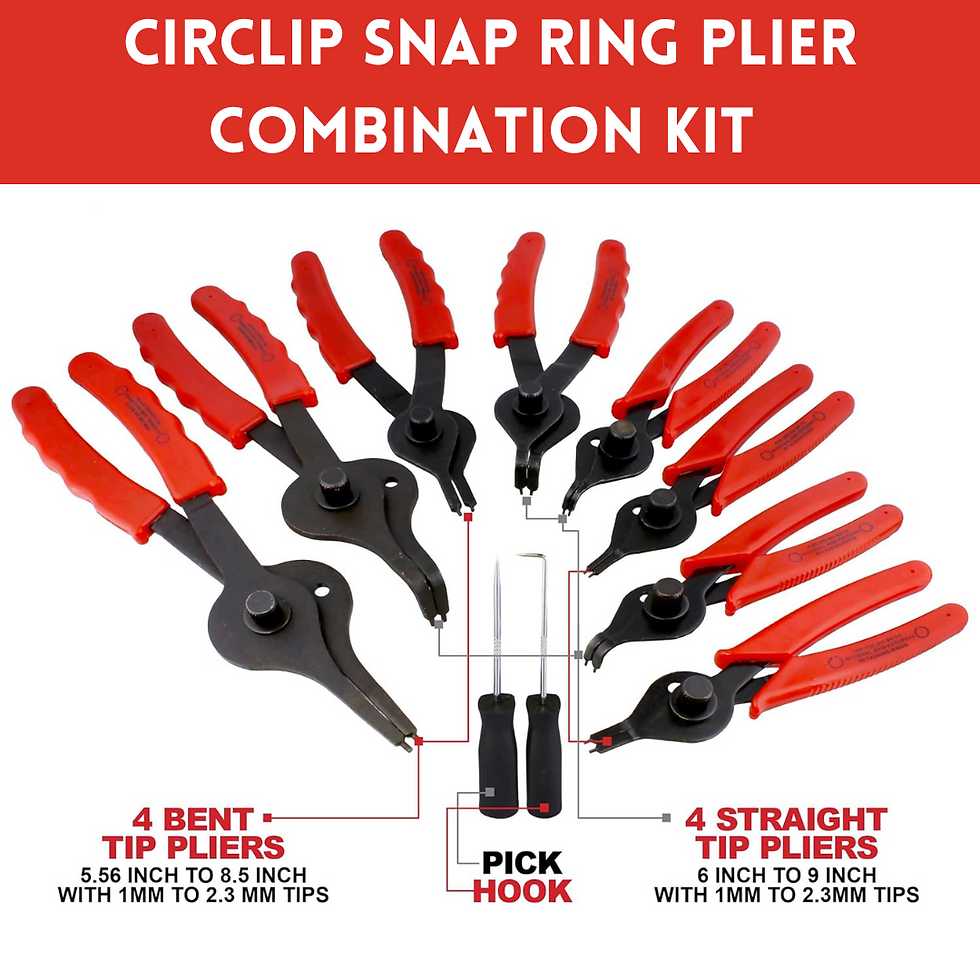 Circlip Snap Ring Plier Combination Kit