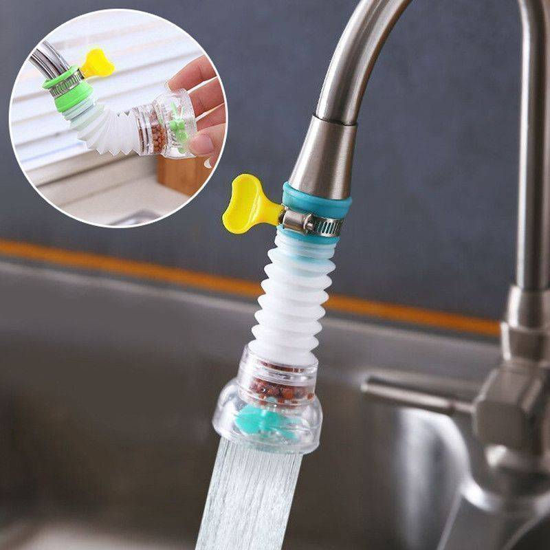 Kitchen Faucet Water Filter Extender with Switch