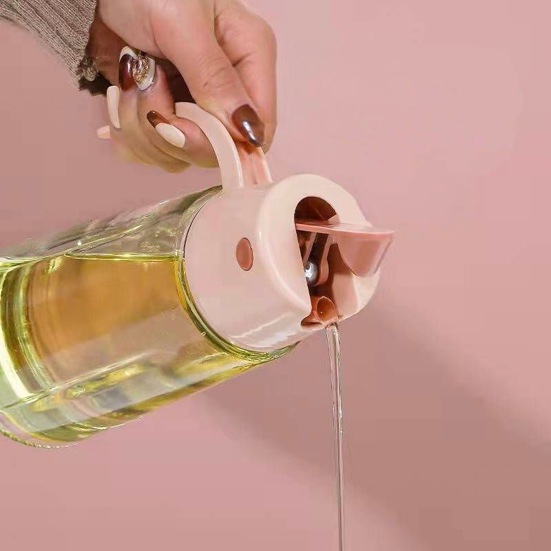 Automatic Open/Close Glass Oil Dispenser Bottle