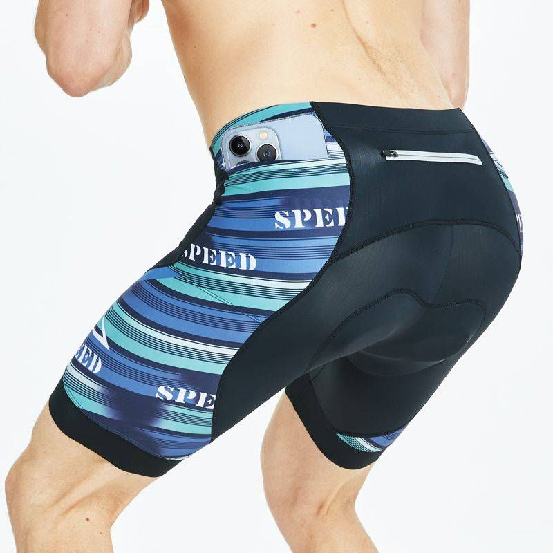 Men's Padded Cycling Shorts with Phone Pockets