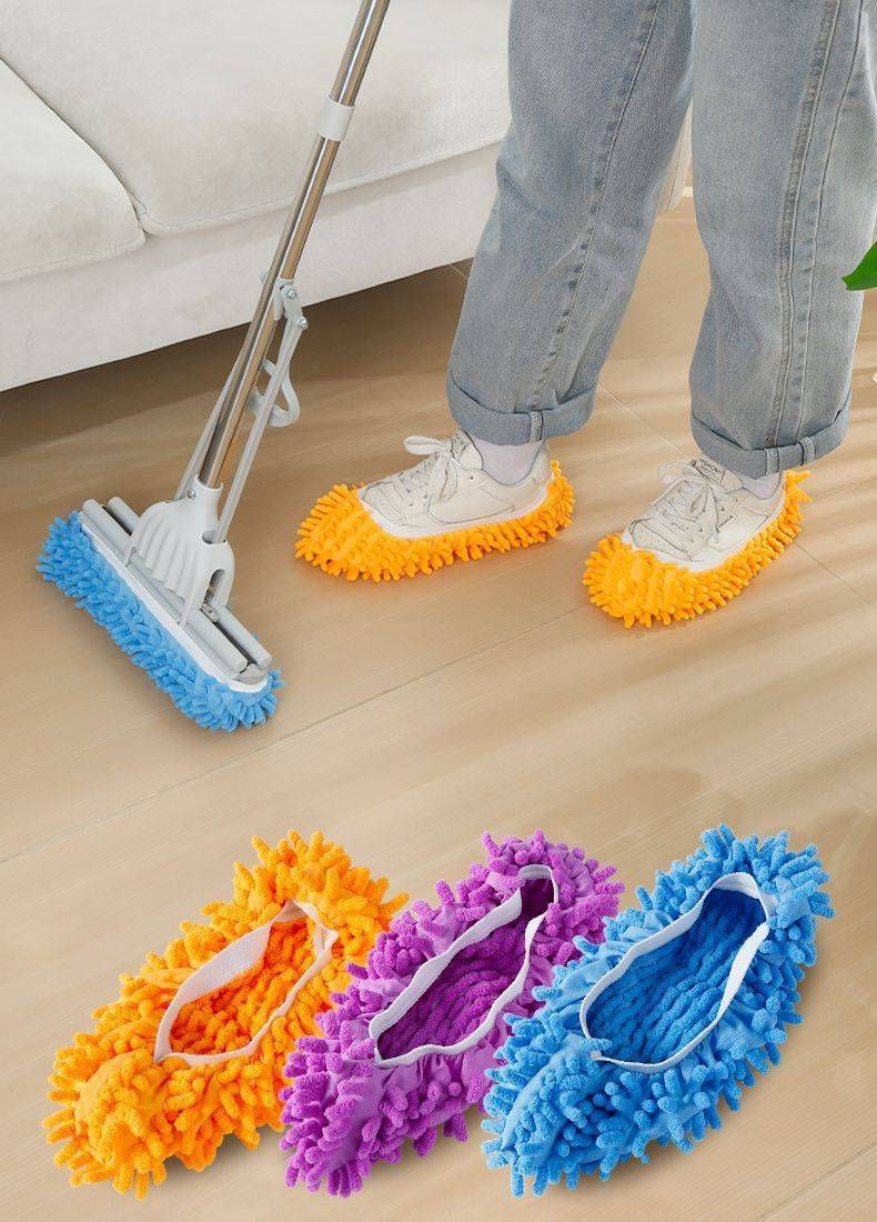 Reusable Microfiber Mop Slippers