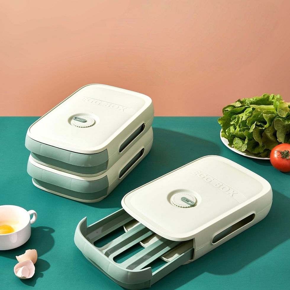 Thumbnail: Multi - Layer Large - Capacity Egg Storage Box with Drawer