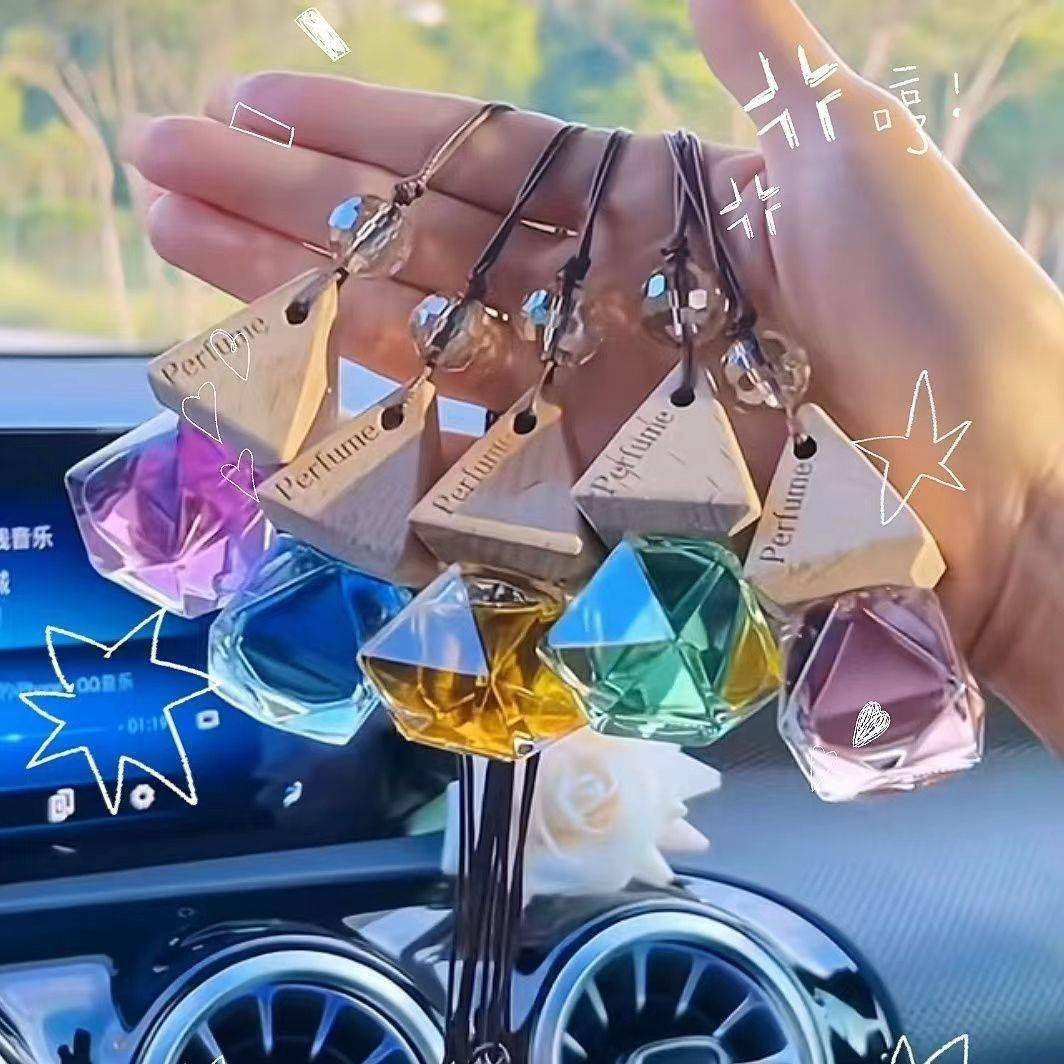 Crystal Car Perfume Pendant