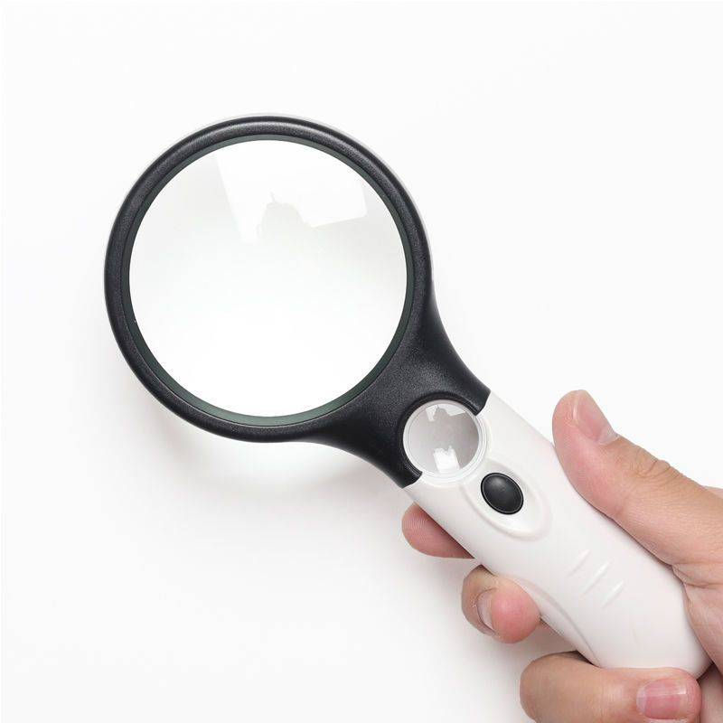 Handheld LED Magnifying Glass with Light
