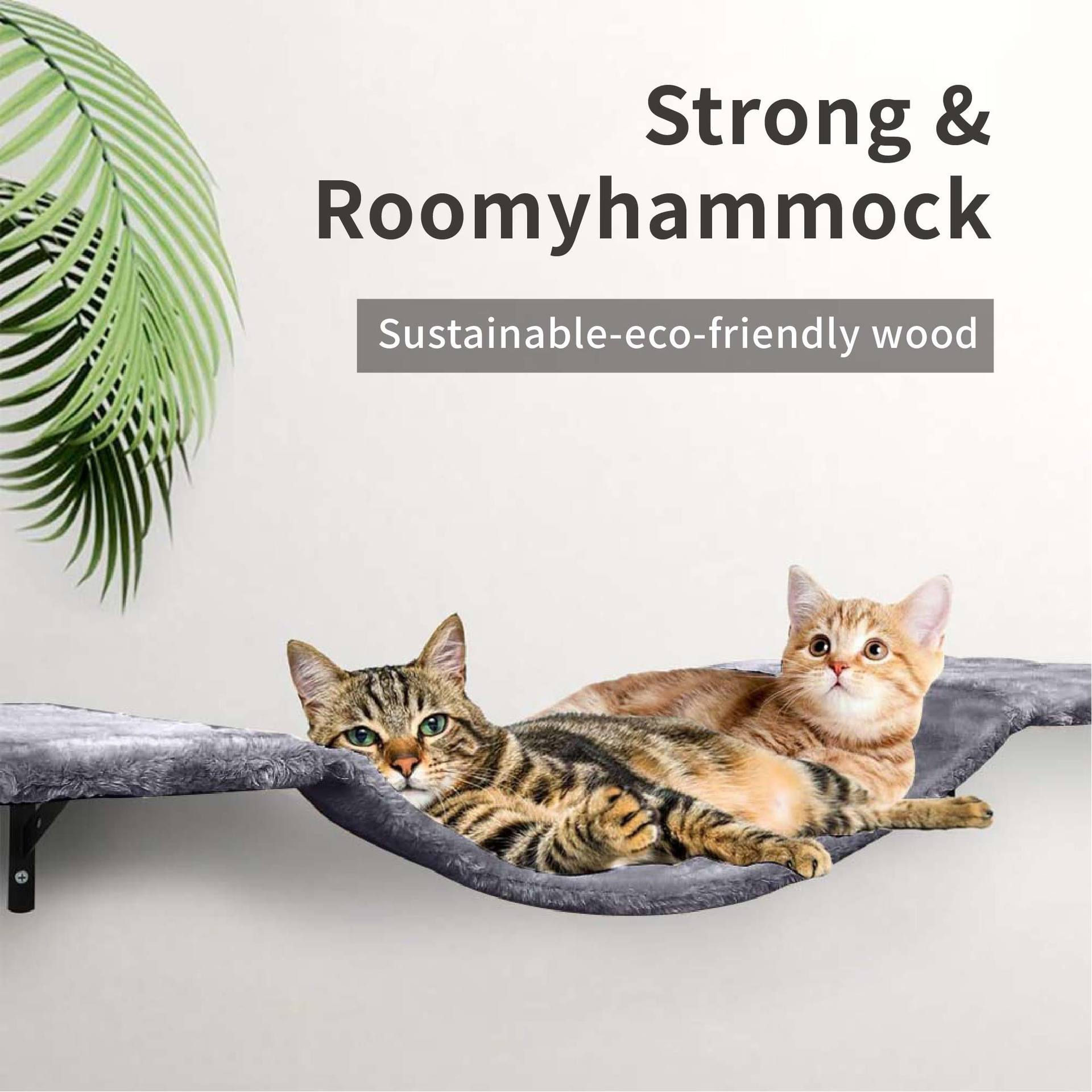 Eco-Friendly Wooden Cat Shelves