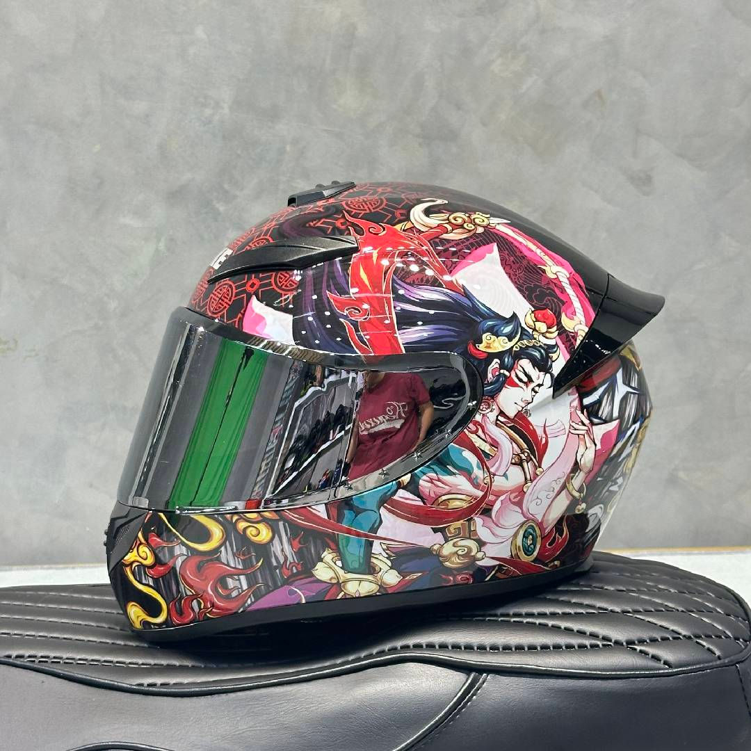Anime Style Full Face Motorcycle Helmet