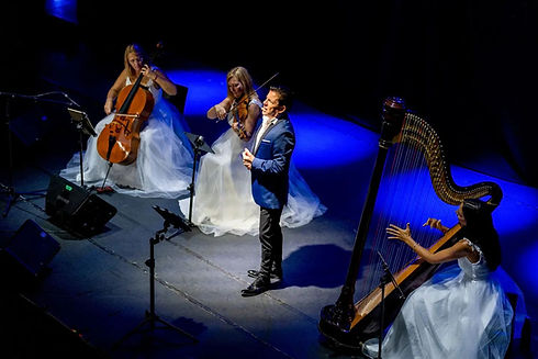 Harpe, Violon, Violoncelle et Ténor sur la Côte d'Azur