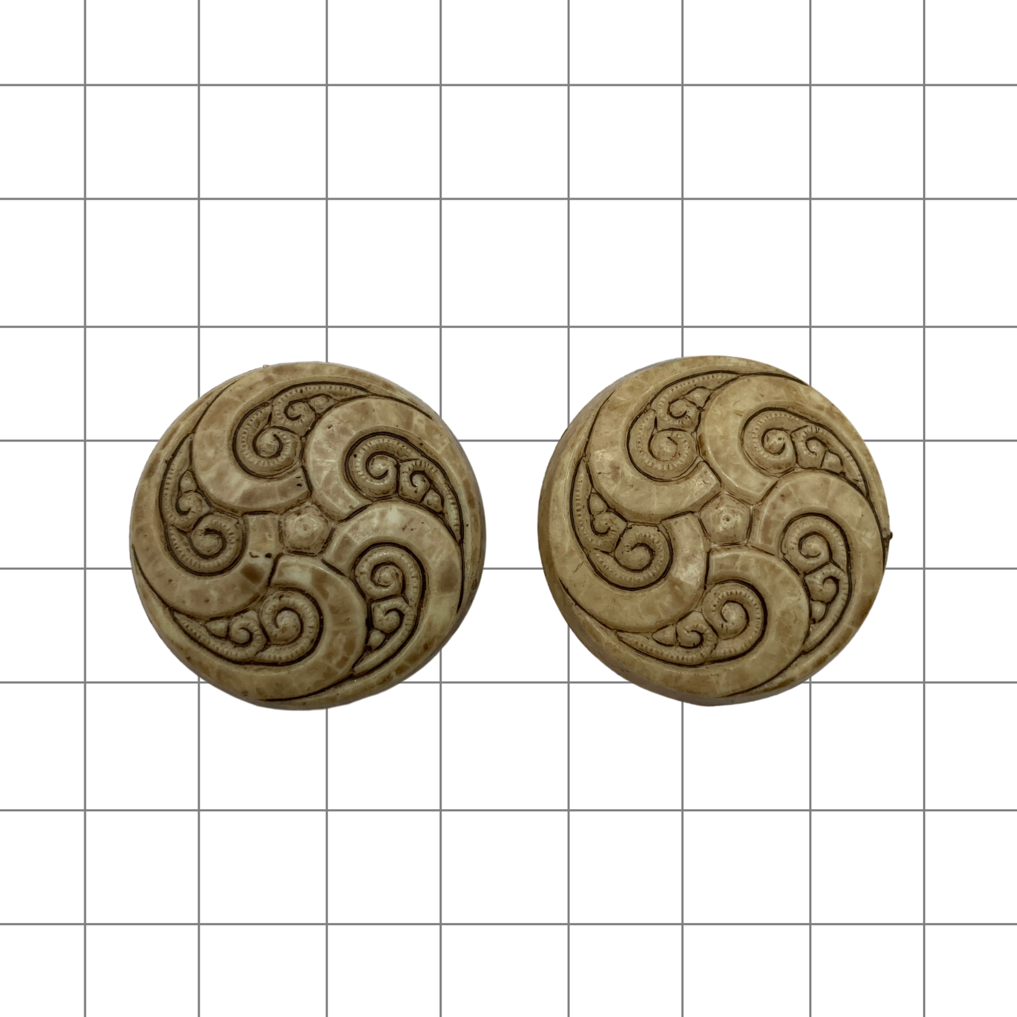 Vintage clip oorbellen