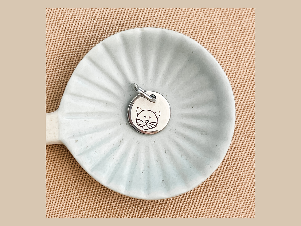 Thumbnail: Custom stamped single round charms – Add to a charm bracelets