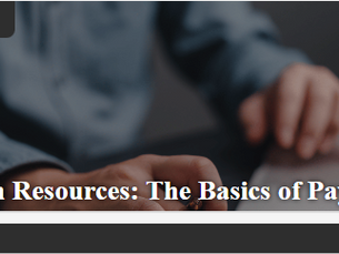 Human Resources: The Basics of Payroll course tile