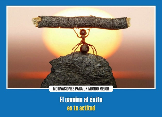 El camino al éxito es tu actitud