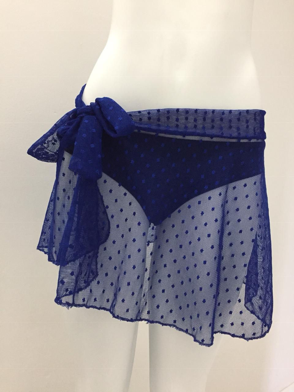 Saia Curta Charme - Azul Escuro