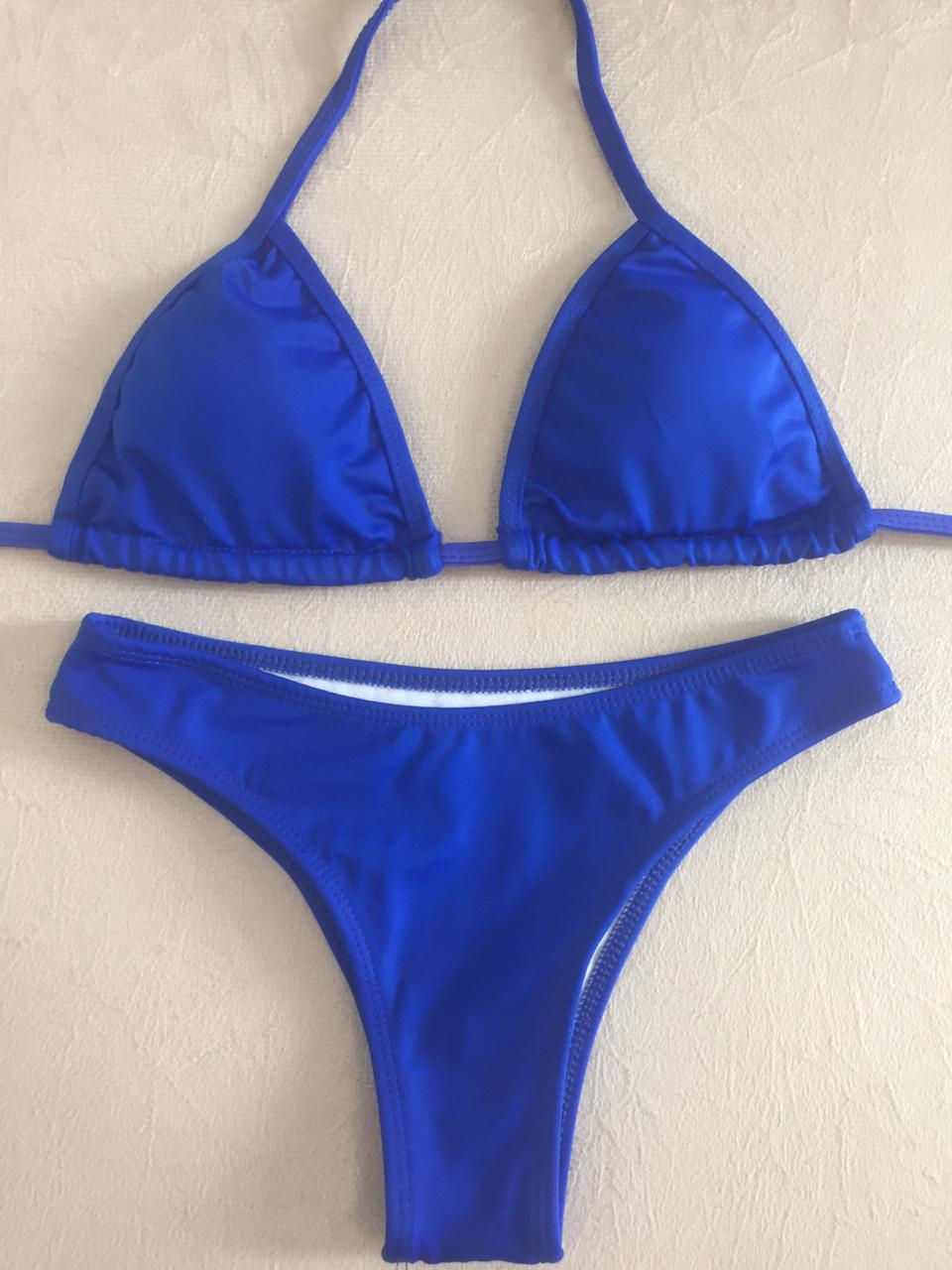Biquíni Liso Asa Delta - Azul