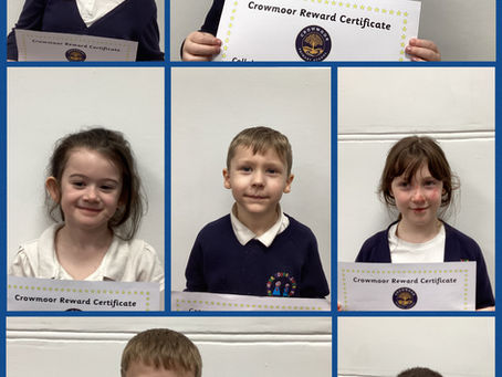 March and April Crowmoor Certificate Winners