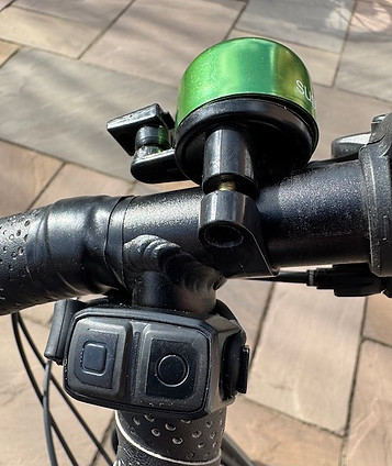 bicycle light remote control andbell mounted on Jones handlebars