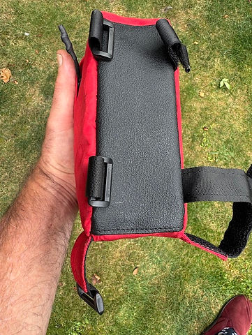 neuk top tube bag brae cycling base straps and buckles