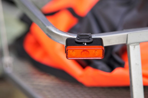cycling bicycle bike trailer light rear red