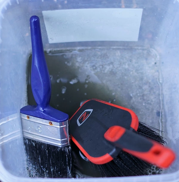 brush brushes degreaser pot tub