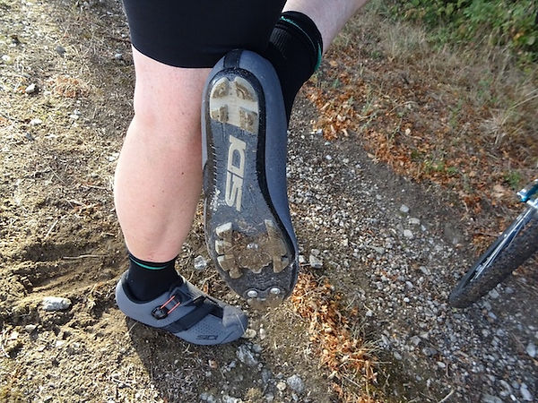 sidi aertis mtb shoes spd cleats with dirt
