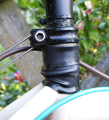 recycled inner tube boot seat post biek bicycle cycle