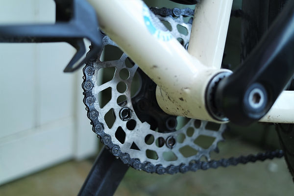 bicycle bike cycle bottom bracket chain ring oval