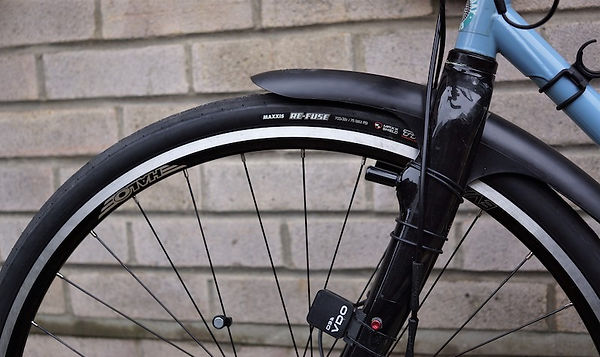 bike bicycle front wheel tyre forks cycling