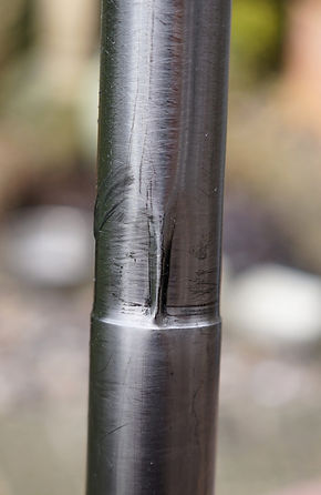 damaged seat post cycle bicycle bike damaged bust broken