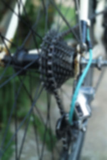chain cassette gears bike derailleur spokes bicyle