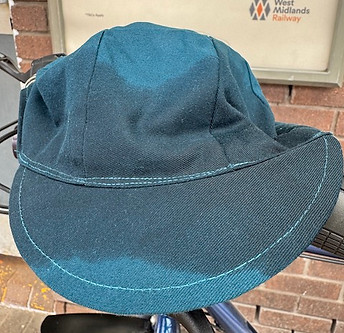 sweaty cycling cap