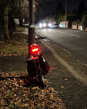 unit 1 smart light dual pro rear light on suburban street