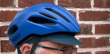 cycle helmet and cycling cap on head