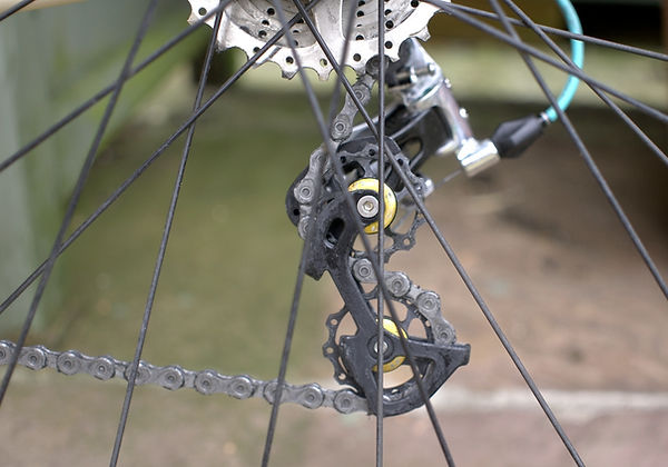 derailleur jockey wheel bicycle cycle bike chain