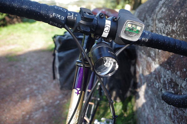 Swallow bespok bicycle build front light bars