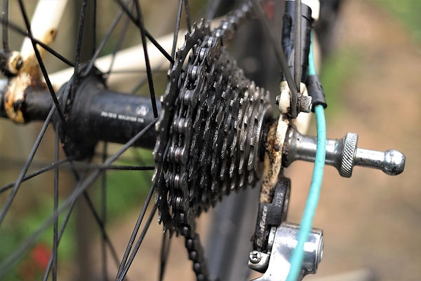 cassette chain bike bicycle back rear cycling