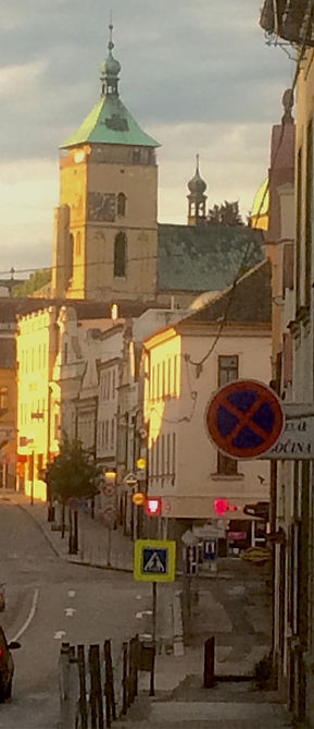 Havlickuv Brod, Czech Republic, in evening sunshine