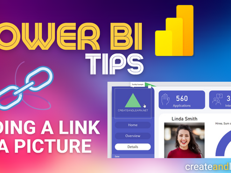 Power BI Tips - Adding a Link to a Picture