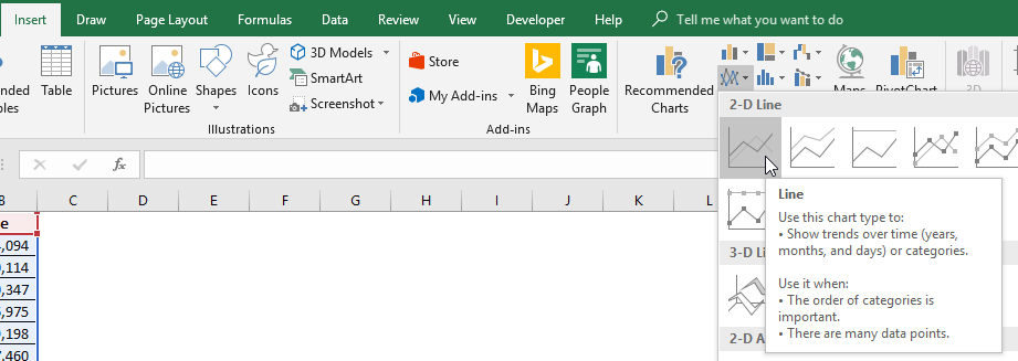 Creating custom charts in Microsoft Excel