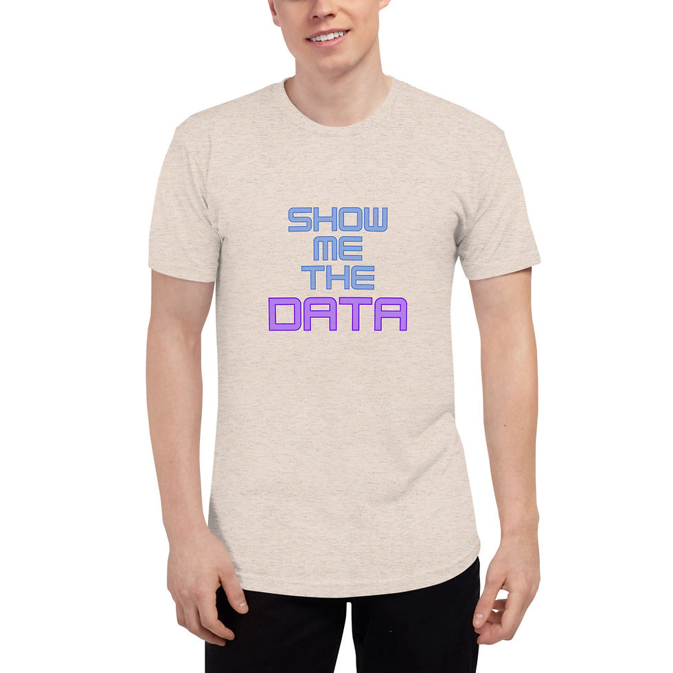 Thumbnail: Unisex Tri-Blend Track Shirt - Show me the data