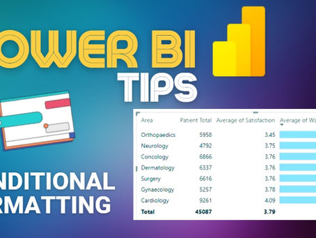 Power BI Tips - Conditional Formatting