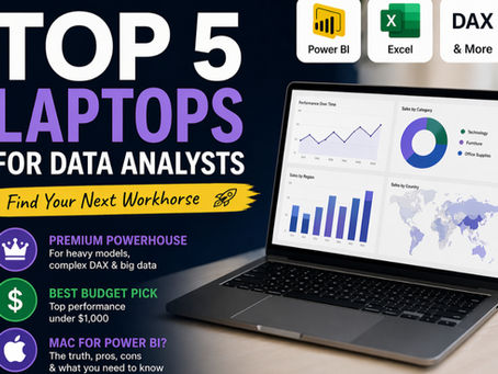 Top 5 Laptops for Running Heavy Excel Files and Power BI in 2026